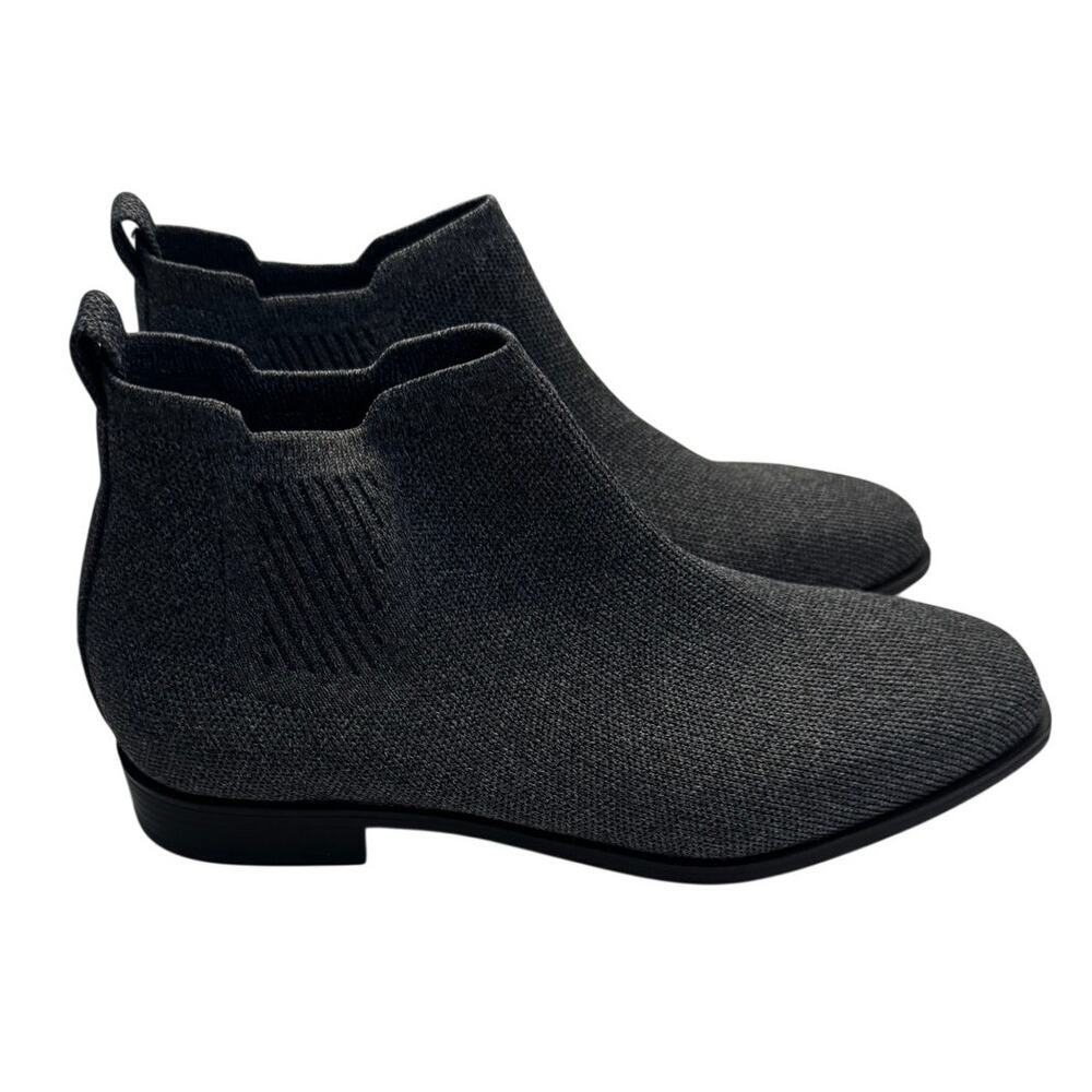 VIVAIA Ryan Pro Water-Repellent Ankle Boots Gray Knit Square Toe EU 39.5/8.5-9US